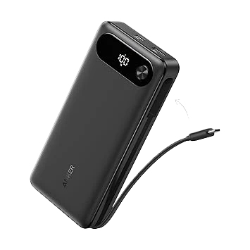 Anker Powerbank (20K, 87W, Integriertes USB-C Kabel)