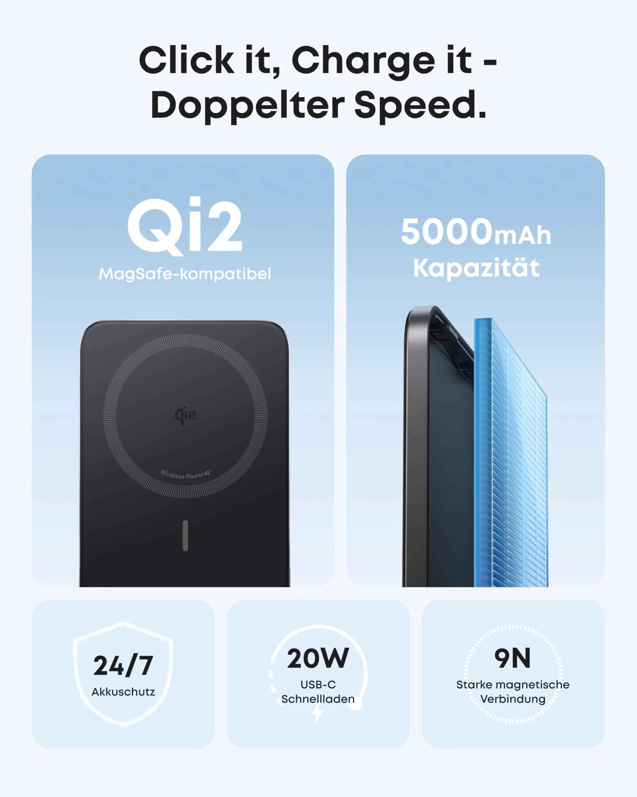 Anker Nano Powerbank  (5K, Magnetisch, Slim) - Image 2