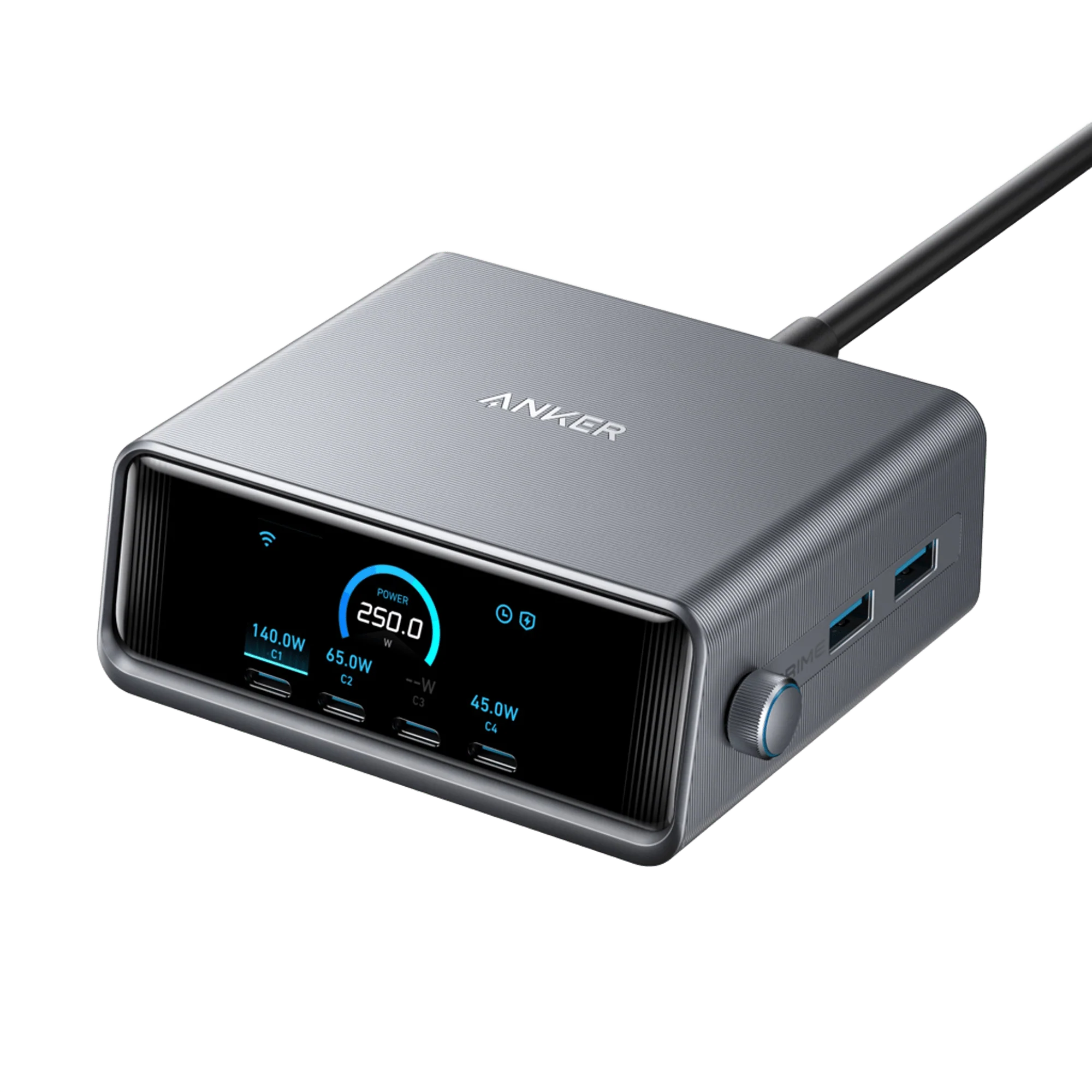 Anker Prime Ladegerät (250W, 6 Ports, GaNPrime)