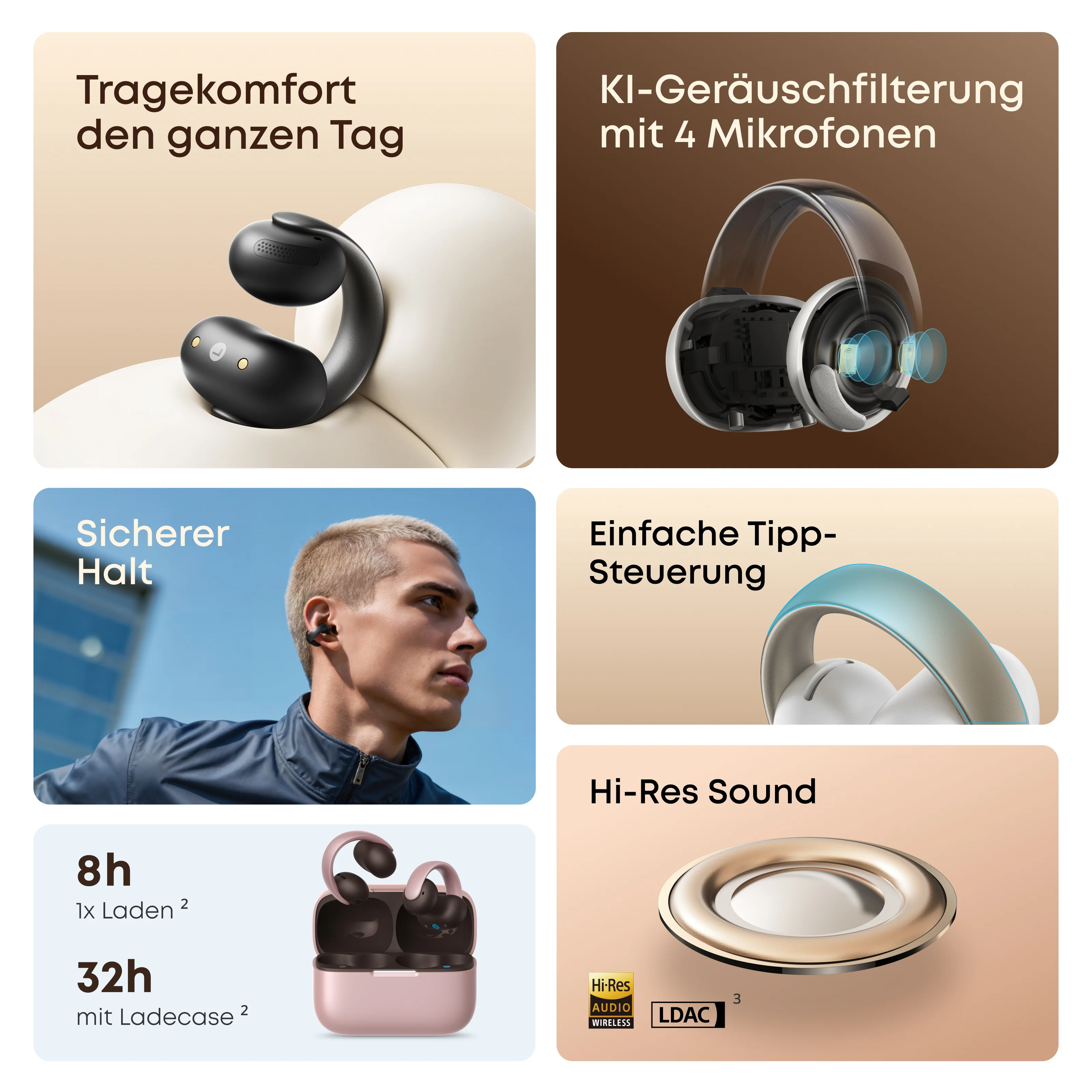 soundcore AeroClip | Open-Ear Clip-Earbuds mit adaptivem Komfort - Image 7