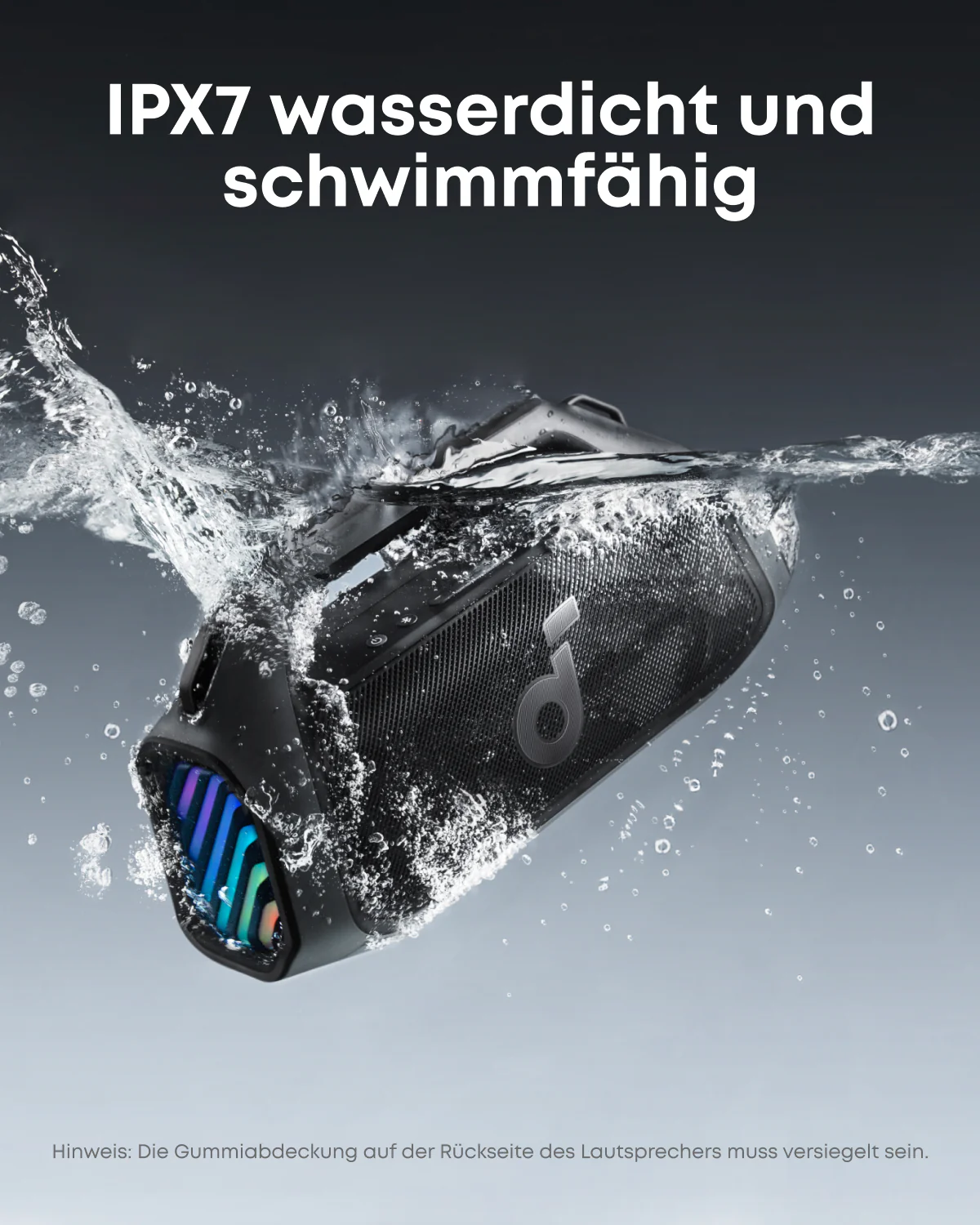 Boom 2 Plus || Bluetooth-Lautsprecher mit mächtigem Bass für Draußen + eufy Festinstallierte Außen‑Lichterkette E22 - Image 4