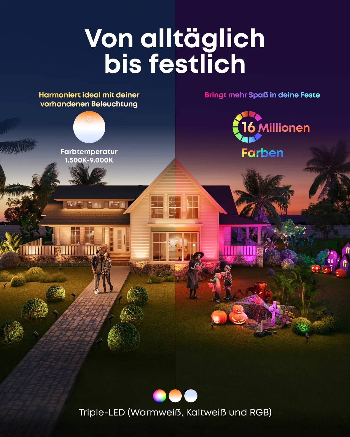 Boom 2 Plus || Bluetooth-Lautsprecher mit mächtigem Bass für Draußen + eufy Festinstallierte Außen‑Lichterkette E22 - Image 9