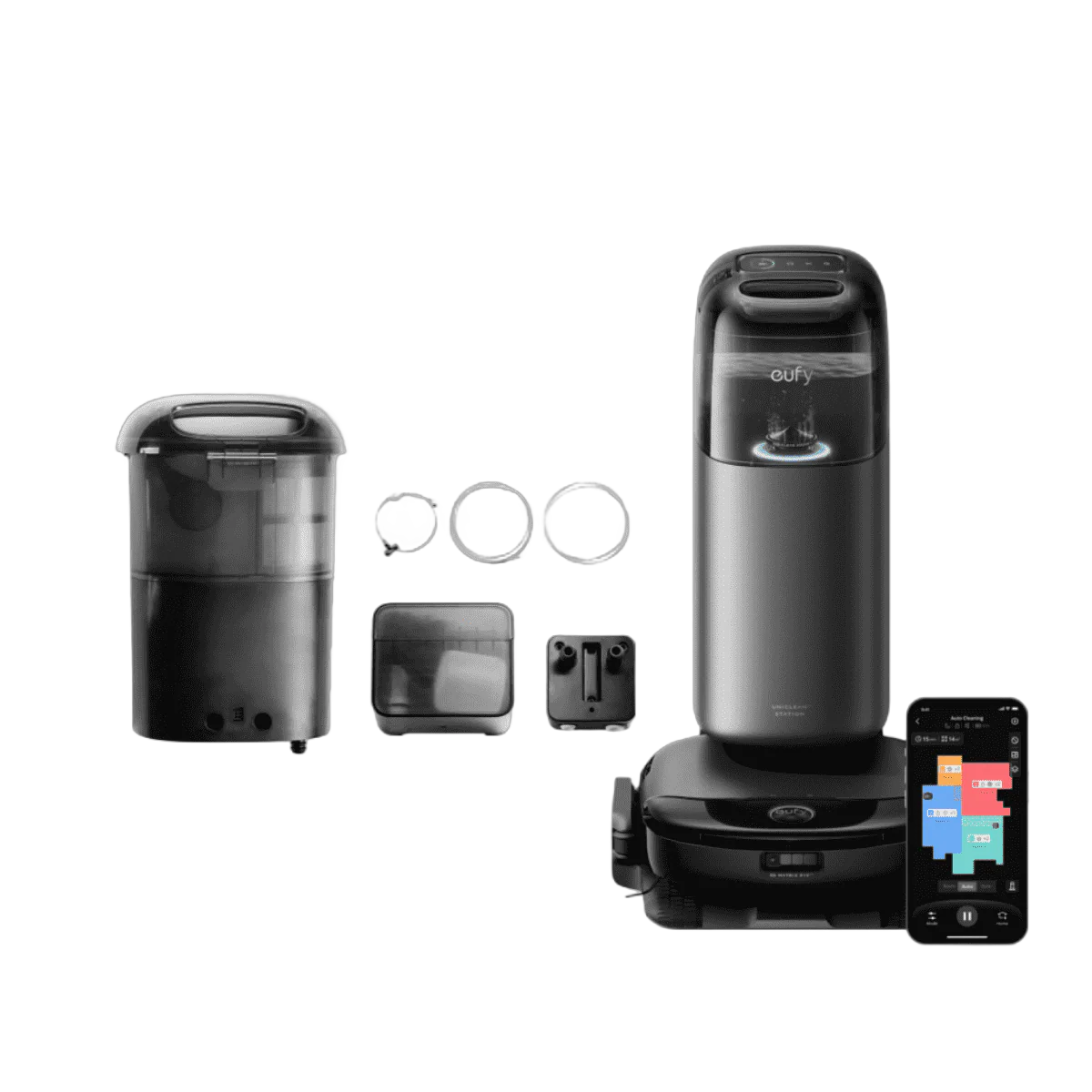 eufy Wisch- und Saugroboter S1 Pro HydroJet mit Automatischem Frisch- und Abwassermodul