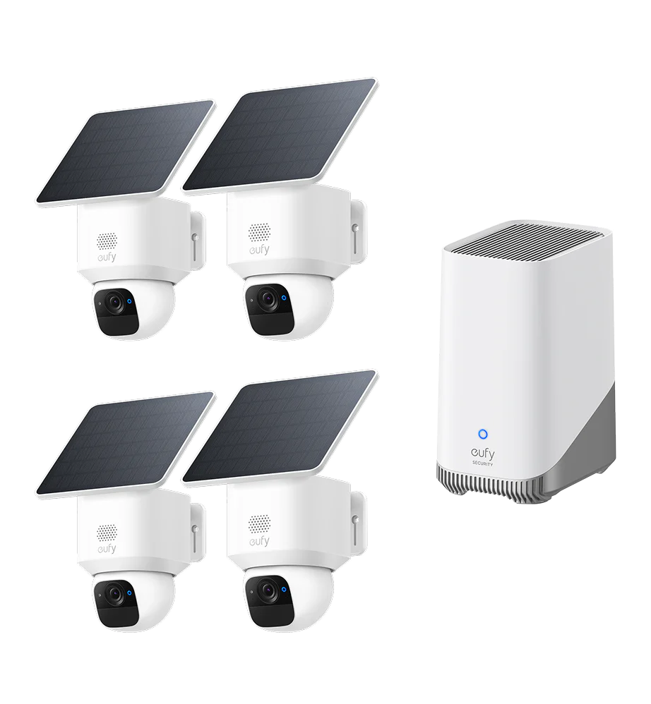 eufyCam Solo E30 4-Kamera-Set + HomeBase 3
