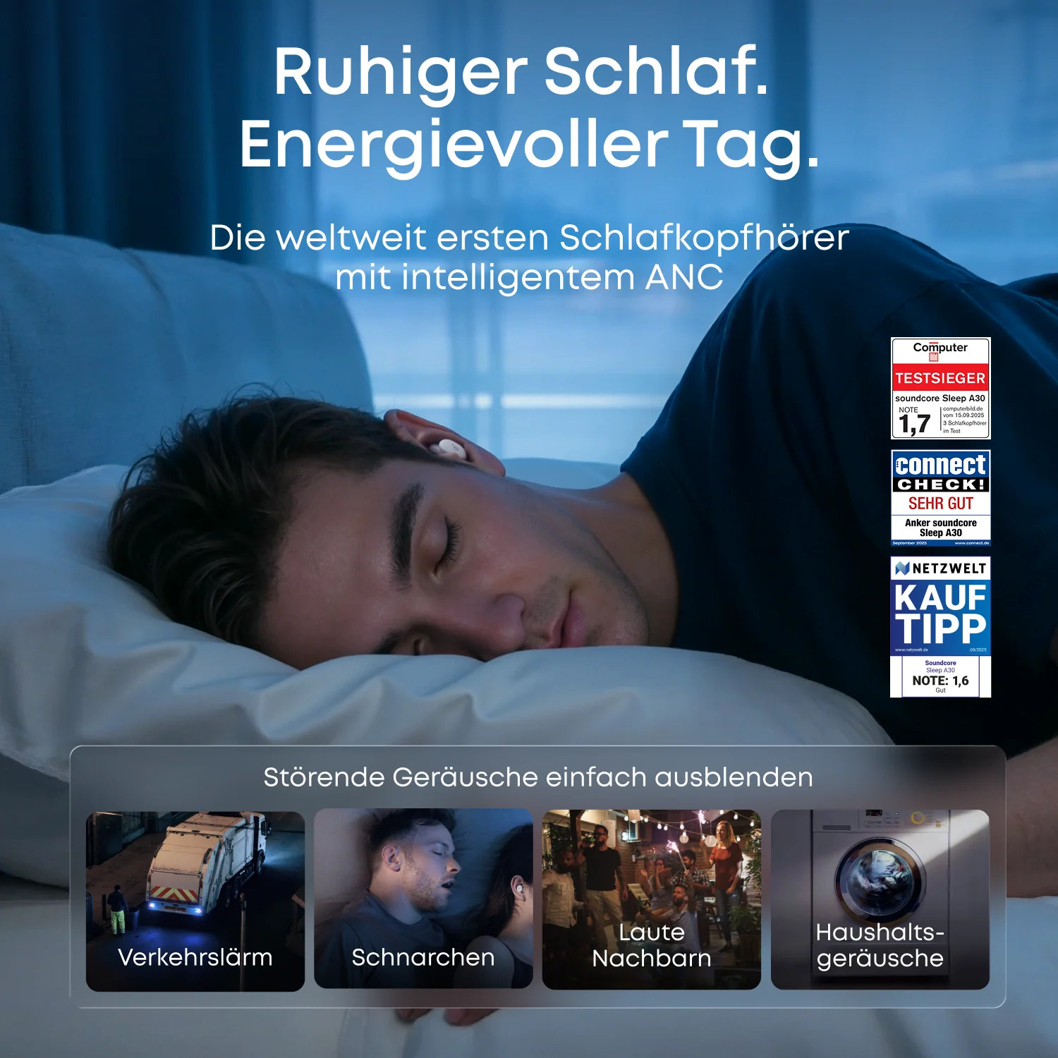 Sleep A30|Die weltweit ersten Schlafkopfhörer mit intelligentem ANC - Image 2