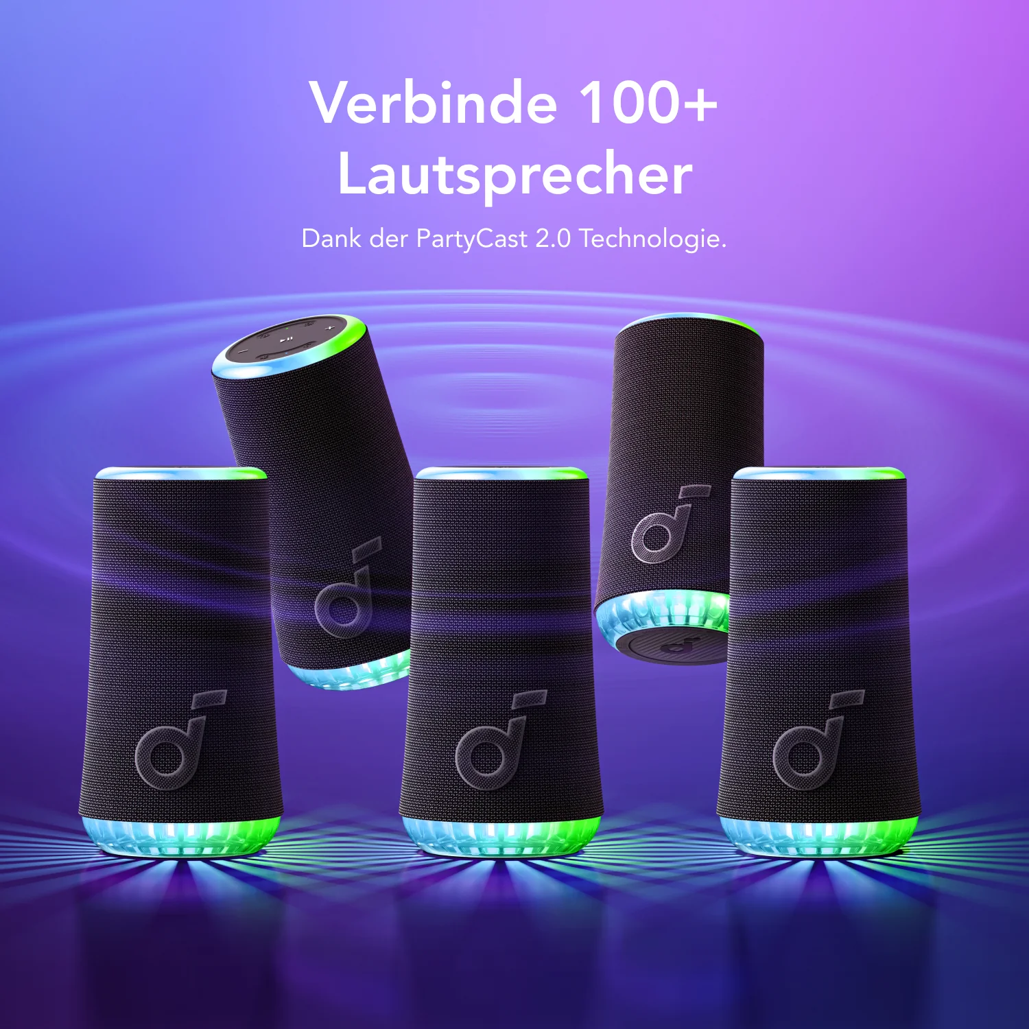 Glow | Tragbarer Lautsprecher mit synchronisierter Lichtshow - Image 6