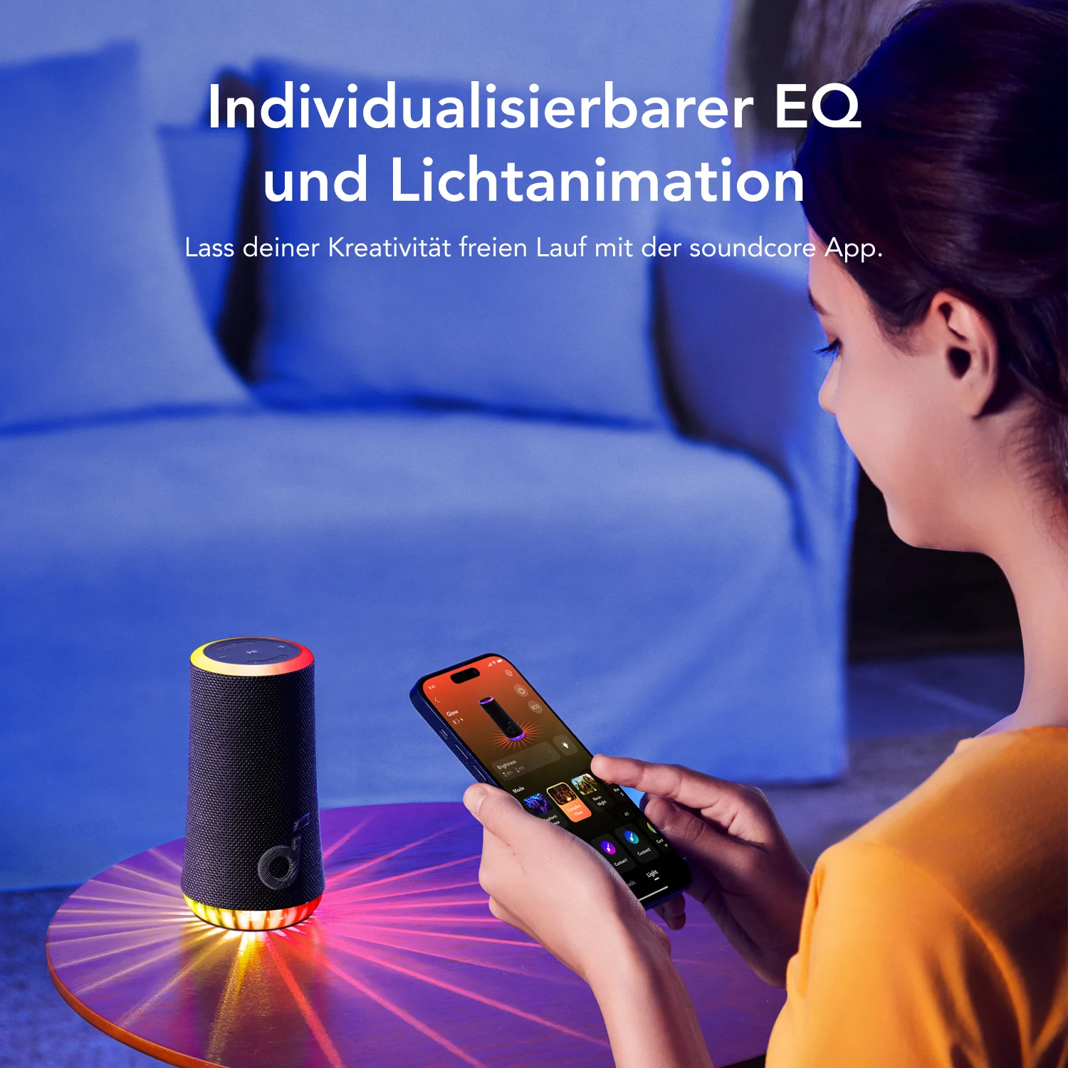 Glow | Tragbarer Lautsprecher mit synchronisierter Lichtshow - Image 7