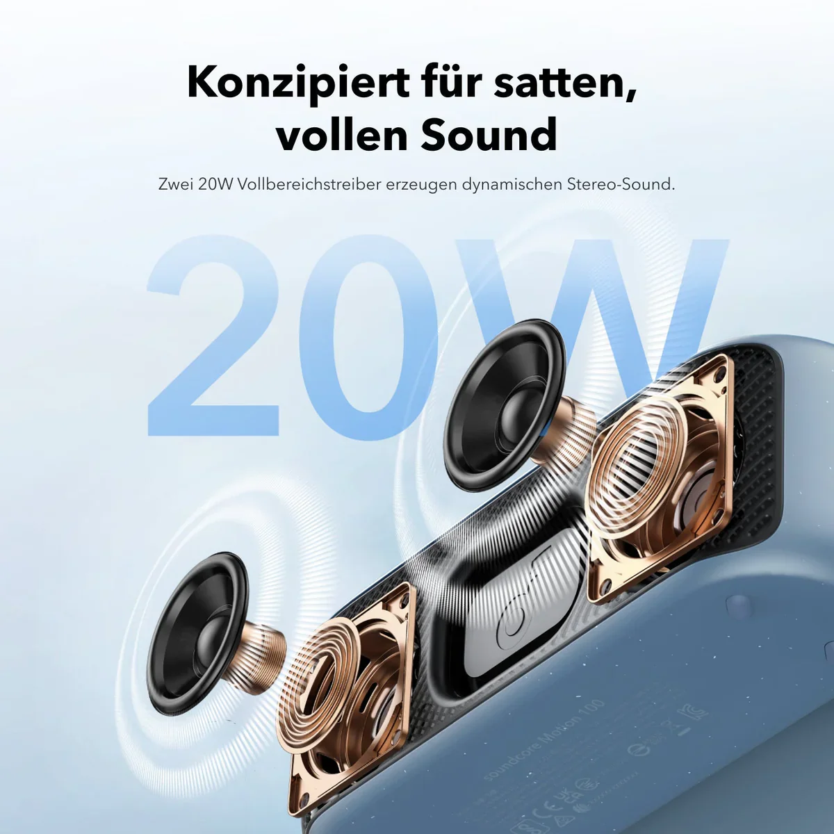 Motion 100 | Tragbarer kabelloser Bluetooth-Lautsprecher - Image 19