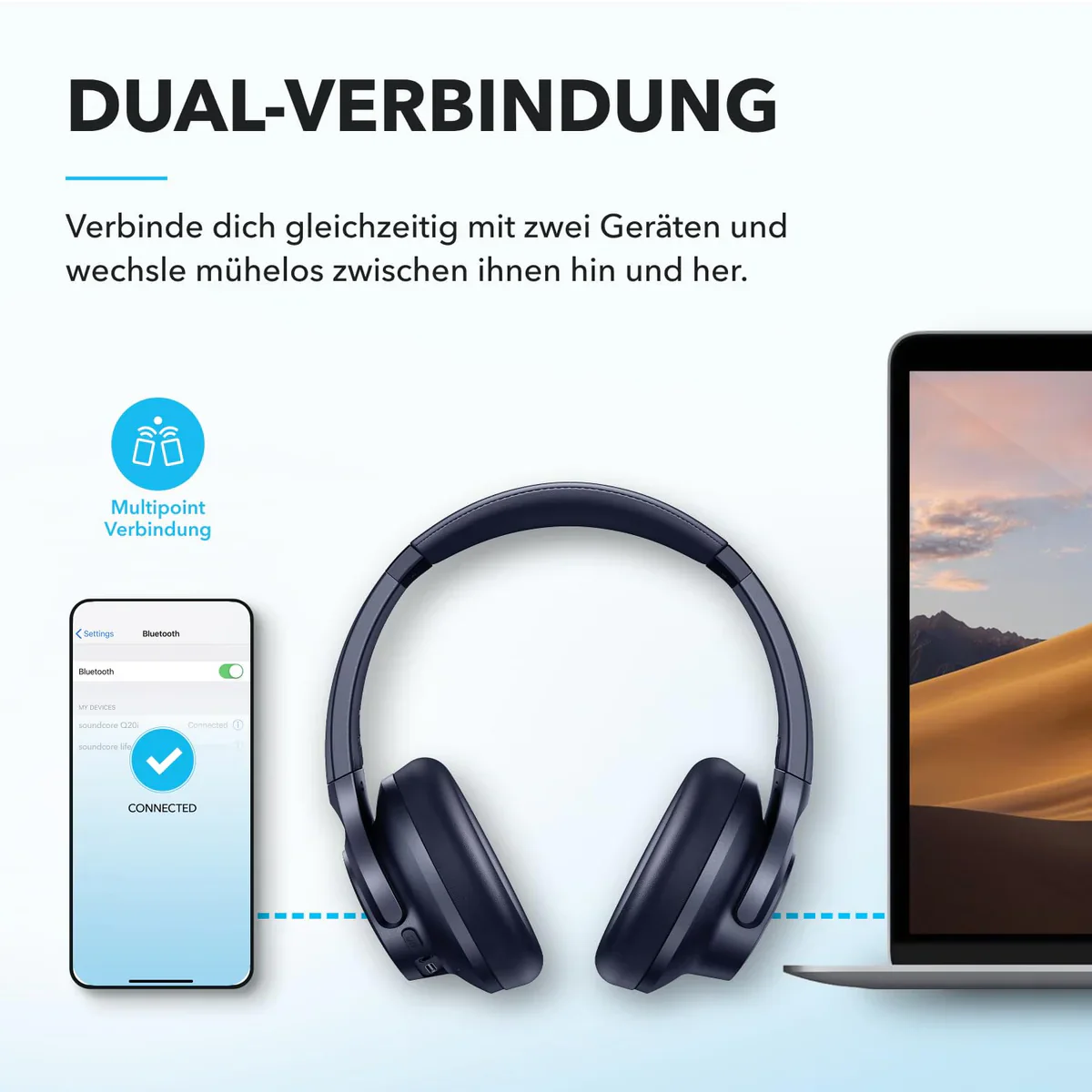 Q20i | Kopfhörer mit Hybrid Active Noise Cancelling - Image 22