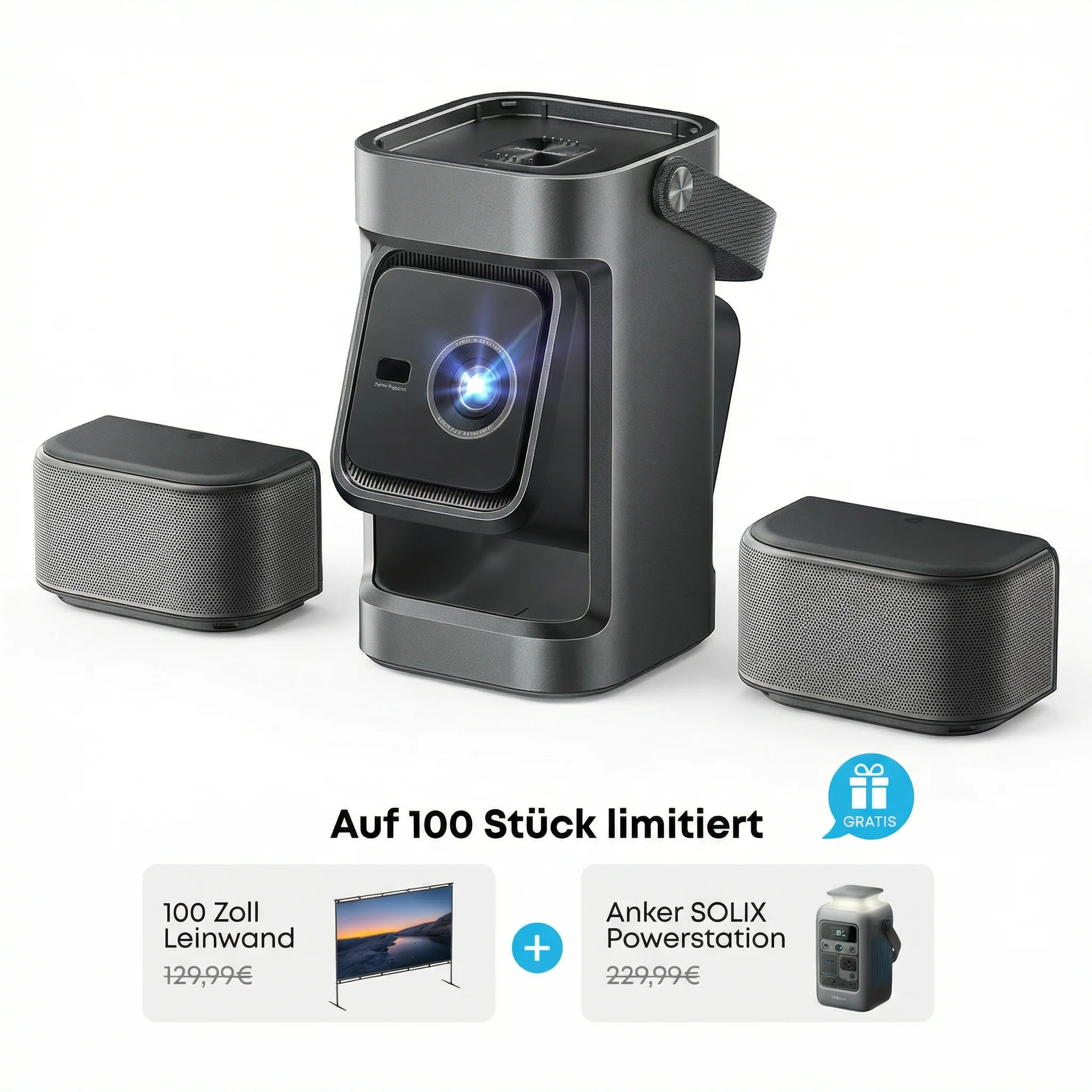 Nebula P1 | Der weltweit erste mobile Projektor mit abnehmbaren Lautsprechern - spring-deal